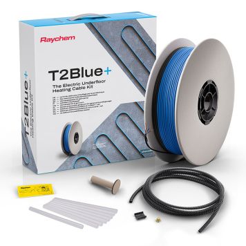 GOLVVÄRME EL RAYCHEM T2BLUE+ 12W/m EXKLUSIVE TERMOSTAT 30M 