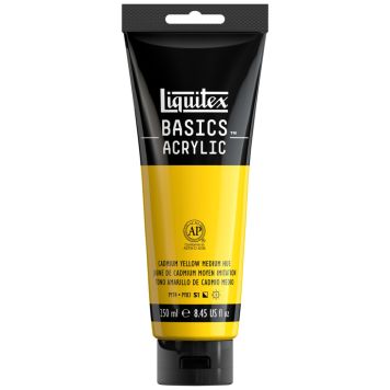 AKRYLFÄRG LIQUITEX BASICS  LIGHT CADMIUM YELLOW HUE  250ML