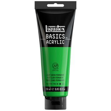 AKRYLFÄRG LIQUITEX BASICS LIGHT GREEN PERMANENT  250ML
