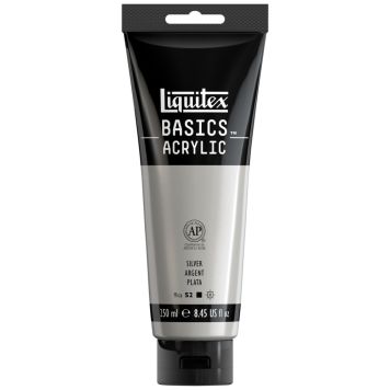 AKRYLFÄRG LIQUITEX BASICS SILVER 250ML