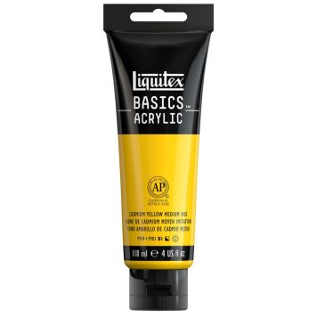 AKRYLFÄRG LIQUITEX BASICS MEDIUM CADMIUM YELLOW HUE  118ML