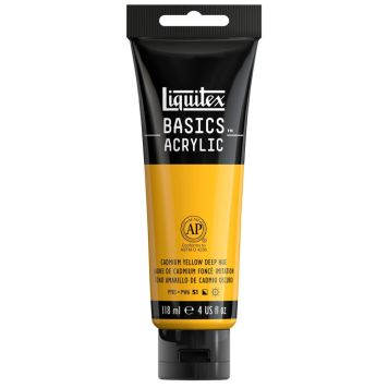 AKRYLFÄRG LIQUITEX BASICS DEEP CADMIUM YELOW HUE 118ML