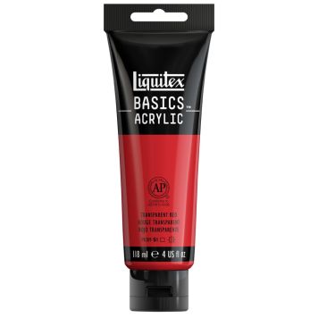 AKRYLFÄRG LIQUITEX BASIC TRANSPARENT RED 118ML