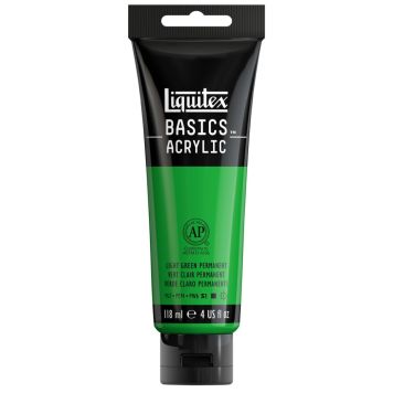 AKRYLFÄRG LIQUITEX BASIC LIGHT GREEN PERMANENT 118ML