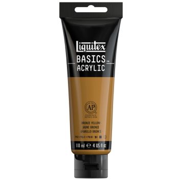 AKRYLFÄRG LIQUITEX BASICS BRONZE YELLOW 118ML