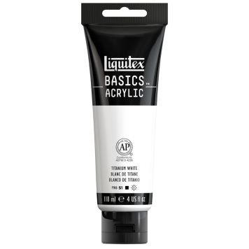 AKRYLFÄRG LIQUITEX BASIC TITANIUM WHITE 118ML