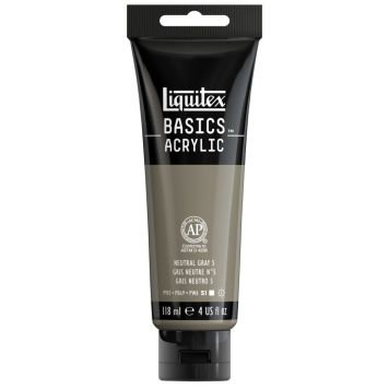 AKRYLFÄRG LIQUITEX BASIC NATURAL GRAY 118ML