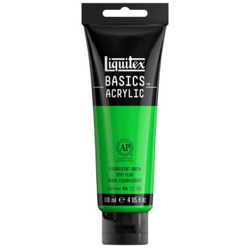 AKRYLFÄRG LIQUITEX BASICS FLUORESCENT GREEN 118ML