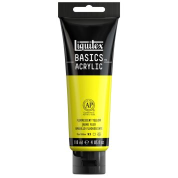AKRYLFÄRG LIQUITEX  BASICS FLUORESCENT YELLOW 118ML