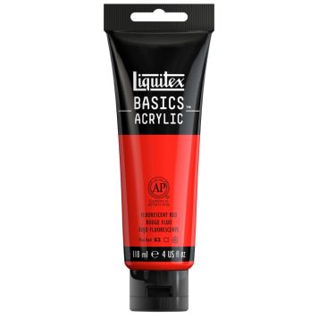 AKRYLFÄRG LIQUITEX BASICS FLUORESCENT RED 118ML