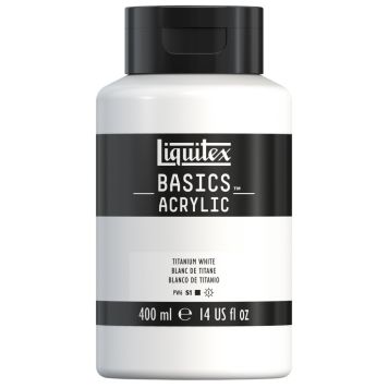 AKRYLFÄRG LIQUITEX BASIC TITANIUM WHITE  400ML