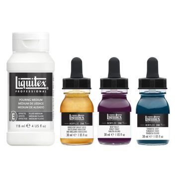 AKRYLBLÄCK LIQUITEX AKRYLFÄRGSET DJUPA FÄRGER 3X30ML