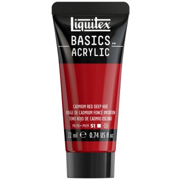 AKRYLFÄRG LIQUITEX BASICS CADIUM DEEP RED HUE 22ML