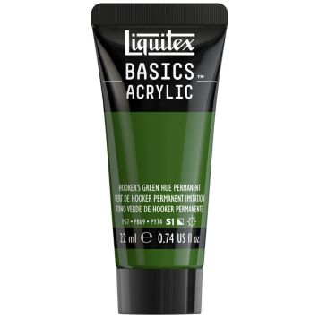 AKRYLFÄRG LIQUITEX BASICS PERMANENT HOOKERS GREEN  22ML