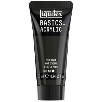 AKRYLFÄRG LIQUITEX BASICS IVORY BLACK 22ML