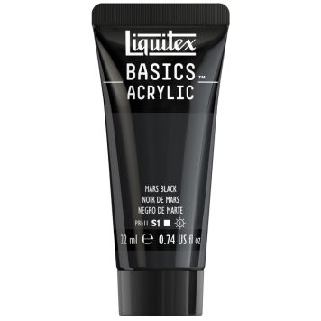AKRYLFÄRG LIQUITEX BASICS MARS BLACK  22ML