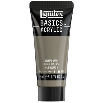 AKRYLFÄRG LIQUITEX BASICS NATURAL GRAY 22ML