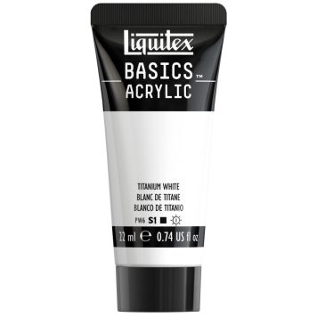 AKRYLFÄRG LIQUITEX BASICS TITANIUM WHITE 22ML