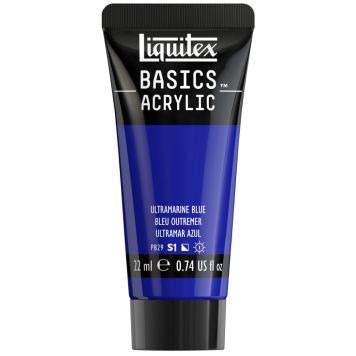 AKRYLFÄRG LIQUITEX BASICS ULTRAMARINE BLUE 22ML