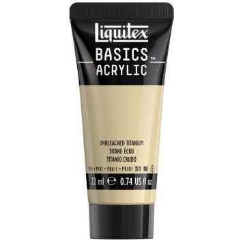 AKRYLFÄRG LIQUITEX BASICS UNBLEACHED TITANIUM 22ML