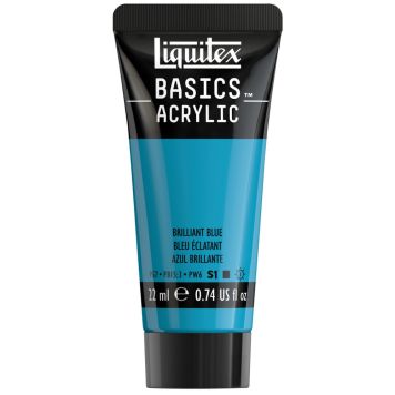 AKRYLFÄRG LIQUITEX BASICS  BRILLIANT BLUE 22ML