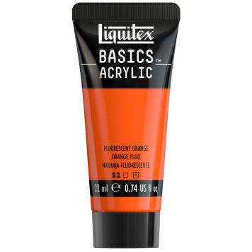 AKRYLFÄRG LIQUITEX BASICS FLUORESCENT ORANGE 22ML