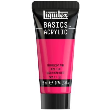AKRYLFÄRG LIQUITEX BASICS FLUORESCENT PINK 22ML