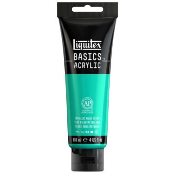 AKRYLFÄRG LIQUITEX BASICS METALLALIC  AQUAGREEN 22ML 