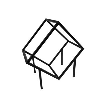 VEDSTÄLL KUBIK 50X52,5X25CM SVART