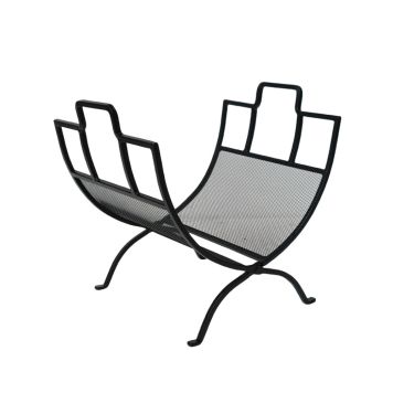 VEDSTÄLL MESH U-FORM 44X34X41CM SVART