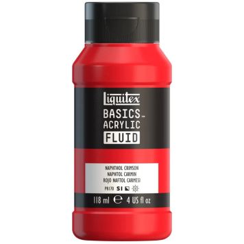 AKRYLFÄRG LIQUITEX BASICS  FLUID NAPHTHOL CRIMSON  118ML 