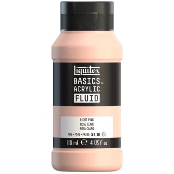 AKRYLFÄRG LIQUITEX BASICS FLUID LIGHT PINK 118ML