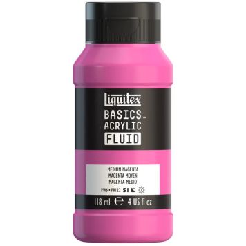 AKRYLFÄRG LIQUITEX BASICS FLUID MEDIUM MAGENTA 118ML 