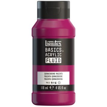 AKRYLFÄRG LIQUITEX BASICS FLUID QUINACRIDONE MAGENTA 118ML 