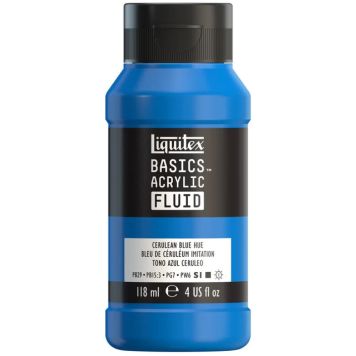 AKRYLFÄRG LIQUITEX BASICS FLUID CERULEAN BLUE HUE 118 ML