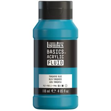 AKRYLFÄRG LIQUITEX BASICS FLUID TURQUIISE BLUE  118ML 
