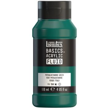 AKRYLFÄRG LIQUITEX BASICS FLUID PHTHALOCYANINE GREEN 118ML