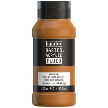 AKRYLFÄRG LIQUITEX BASICS FLUID RAW SIENNA 118ML
