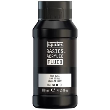 AKRYLFÄRG LIQUITEX BASIC FLUID MARS BLACK 118ML