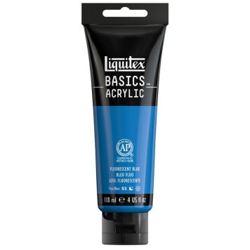 AKRYLFÄRG LIQUITEX BASICS FLUORESCENT BLÅ 118ML 