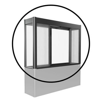 VÄXTHUSFÖRLÄNGNING BIOHORT TILL FLORENTINA 2X0.5M METALLIC MÖRKGRÅ