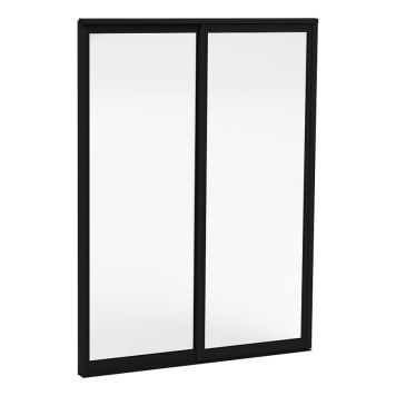 SKJUTBART DÖRRPARTI HALLE PRIMOLUX ISOLER 2-DELAT MATT SVART