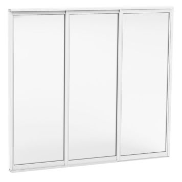 SKJUTBART DÖRRPARTI HALLE PRIMOLUX ISOLER 3-DELAT VIT