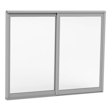 SKJUTBART FÖNSTERPARTI HALLE PRIMOLUX 2-DELAT GRÅ