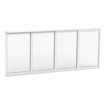SKJUTBART FÖNSTERPARTI HALLE PRIMOLUX 4-DELAT VIT