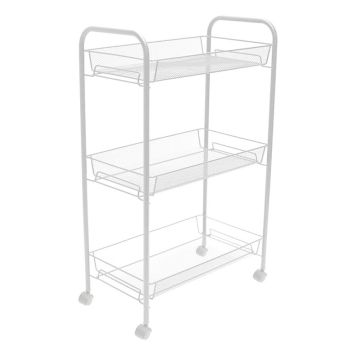 FÖRVARINGSVAGN DUSCHY ROLLO 3-PLAN VIT