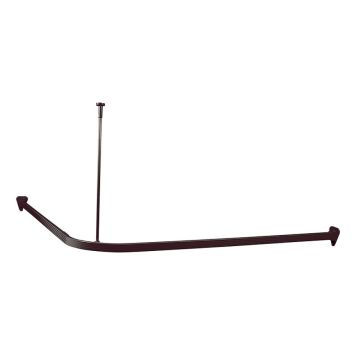 DUSCHDRAPERISTÅNG DUSCHY PROFFS VINKEL SVART