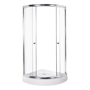 DUSCHKABIN DUSCHY MED LÅGT KAR 90X90CM KROM