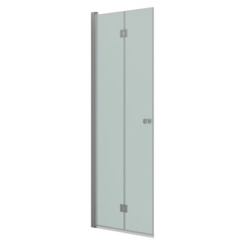 DUSCHDÖRR SCANBAD FLEXI VIKDÖRR SATIN/FROST 80CM
