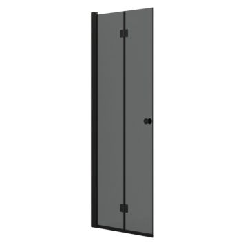 DUSCHDÖRR SCANBAD FLEXI VIKDÖRR SVART/TONAT 80CM